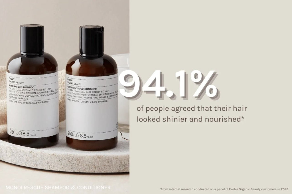 Après - shampoing monoï rescue - cheveux secs | evolve organic beauty