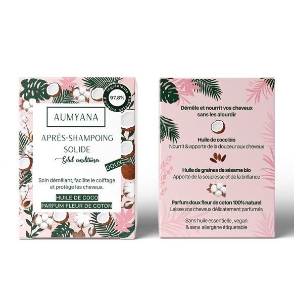 Après - shampoing solide bio - nourrissant | aumyana