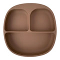 Assiette compartimentée silicone enfant - camel | leo et lea