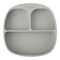 Assiette compartimentée silicone enfant - light grey | leo et lea