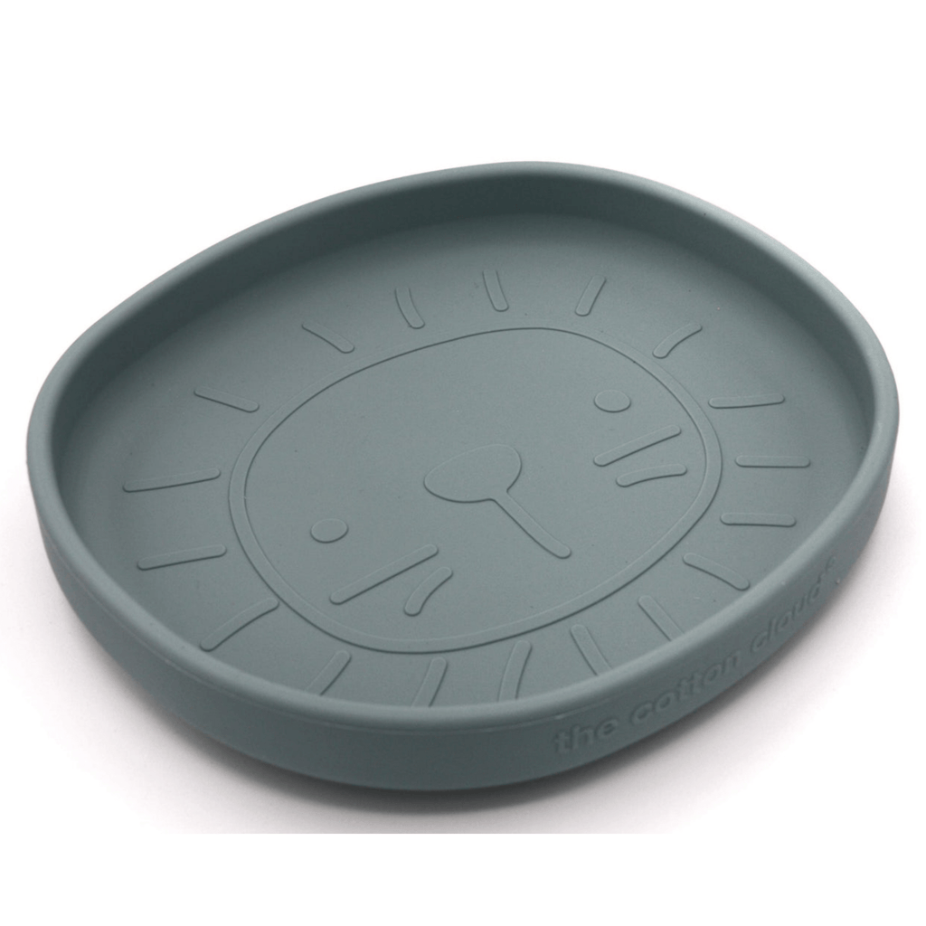 Assiette ventouse silicone bébé alfie le lion - the cotton cloud