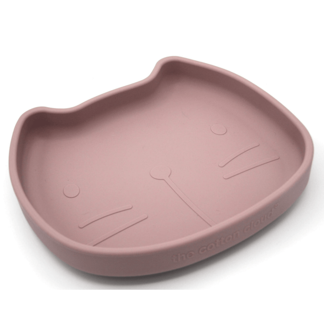 ASSIETTE VENTOUSE EN SILICONE BÉBÉ ET ENFANT – PIPPA LE CHAT MAUVE | The Cotton Cloud - Lili Margaret