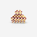 Petite pince à cheveux Crop damier – Sasstie – vue 1