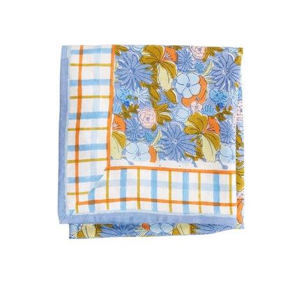 Foulard Indien - Magic Garden Pervenche NaN