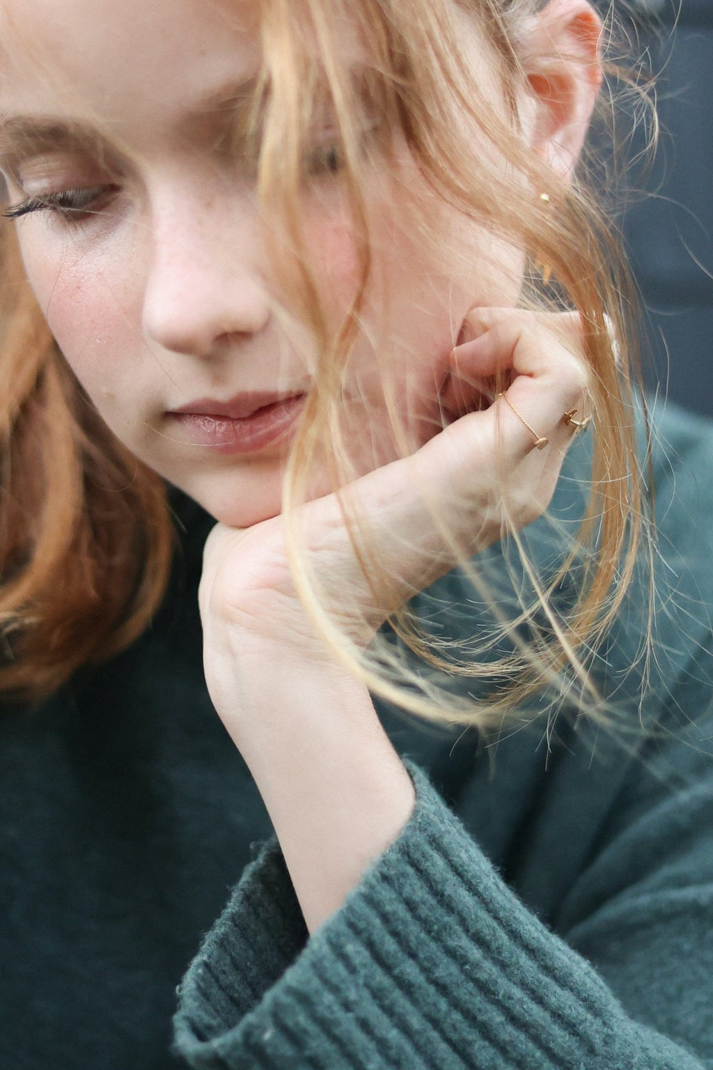 Bague enfant dorée lune ajustable - adorabili paris