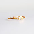 Bague enfant arc - en - ciel doré ajustable - adorabili paris
