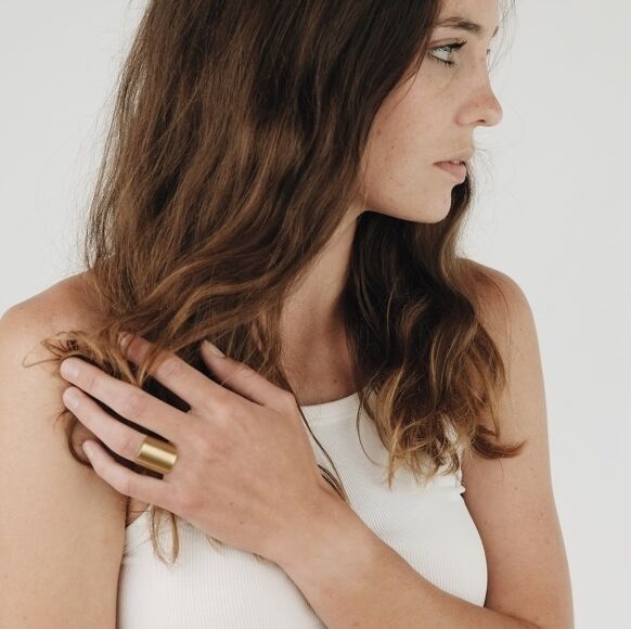 BAGUE LAITON "JULIA" - Brasscake - Lili Margaret