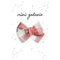 Barrette fille nœud vichy rose - mini galaxie