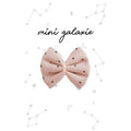 Barrette enfant fille nœud rose à pois - mini galaxie