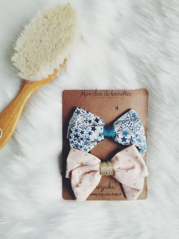 BARRETTES CHEVEUX FILLE Pink &amp; Blue - Meyuko - Lili Margaret