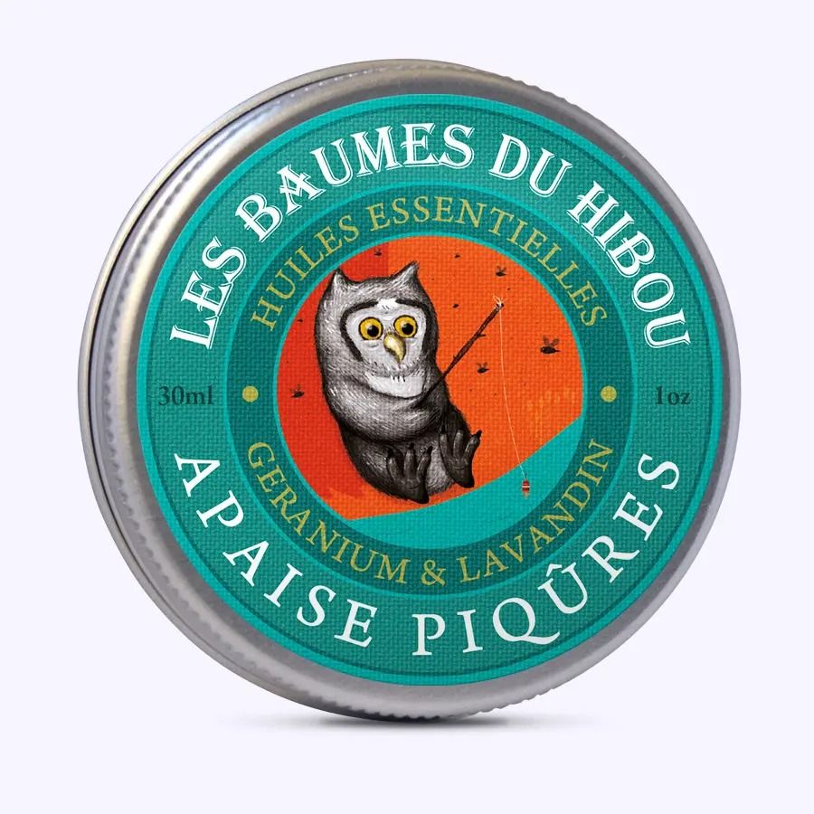 BAUME CORPS AUX HUILES ESSENTIELLES BIO &quot;APAISE PIQÛRES&quot; - Les Baumes du Hibou - Lili Margaret