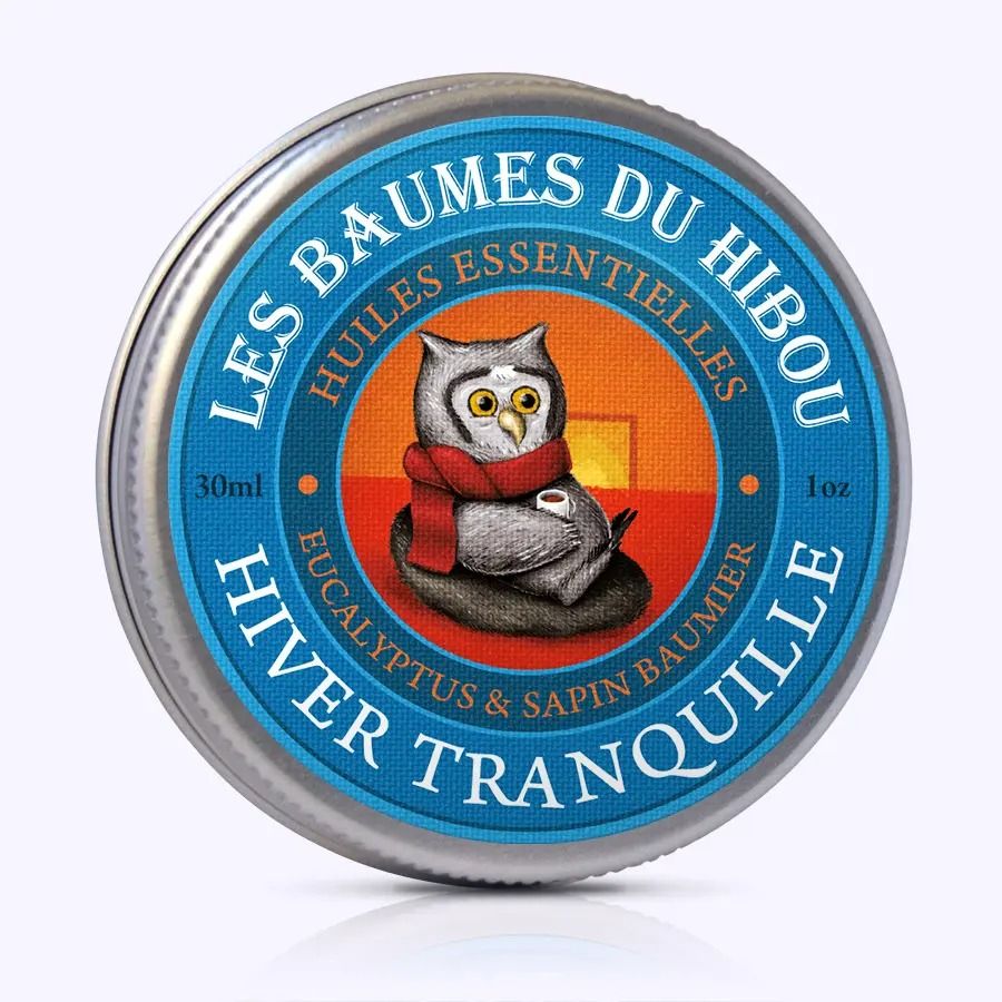Baume corps aux huiles essentielles bio "hiver tranquille" - les baumes du hibou