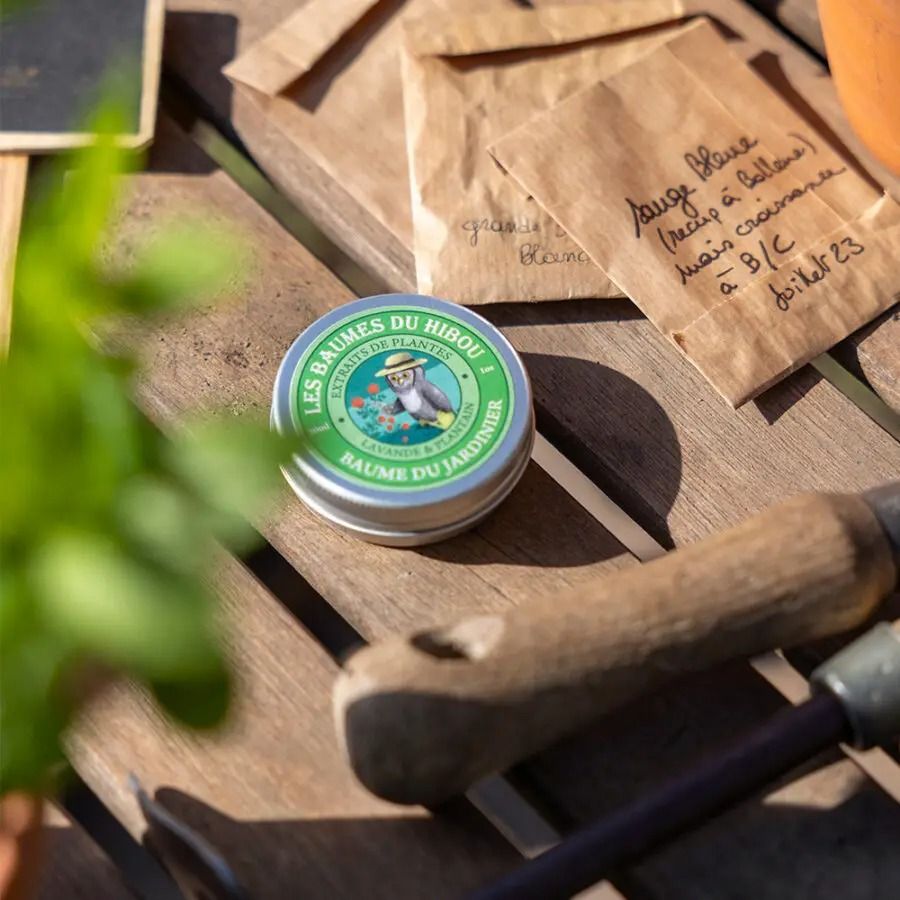 Baume corps aux huiles essentielles bio "jardinier" - les baumes du hibou