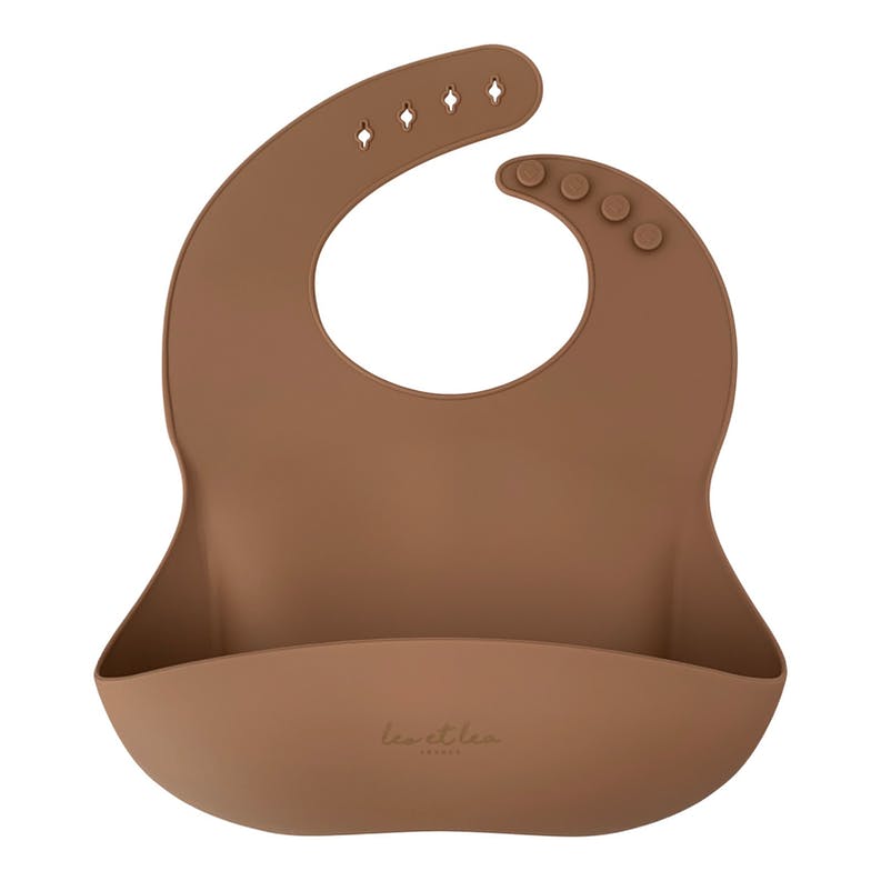 Bavoir bébé silicone camel