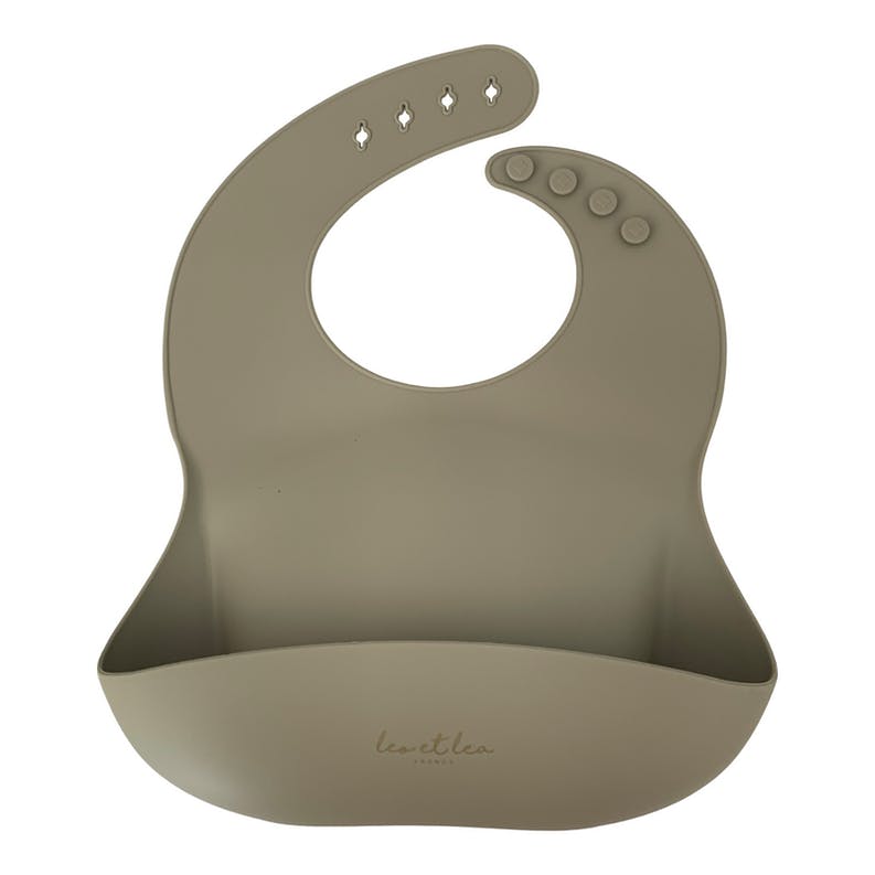 Bavoir bébé silicone dusty sage