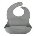 Bavoir bébé silicone light grey - leo et lea france
