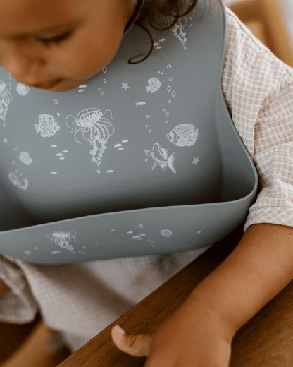 BAVOIR RÉCUPÉRATEUR EN SILICONE OCÉAN BLEU - Zakuw - Lili Margaret