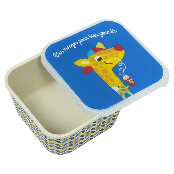 BOÎTE À GOÛTER ENFANT - GIRAFE COOL BLEU - Lili Margaret