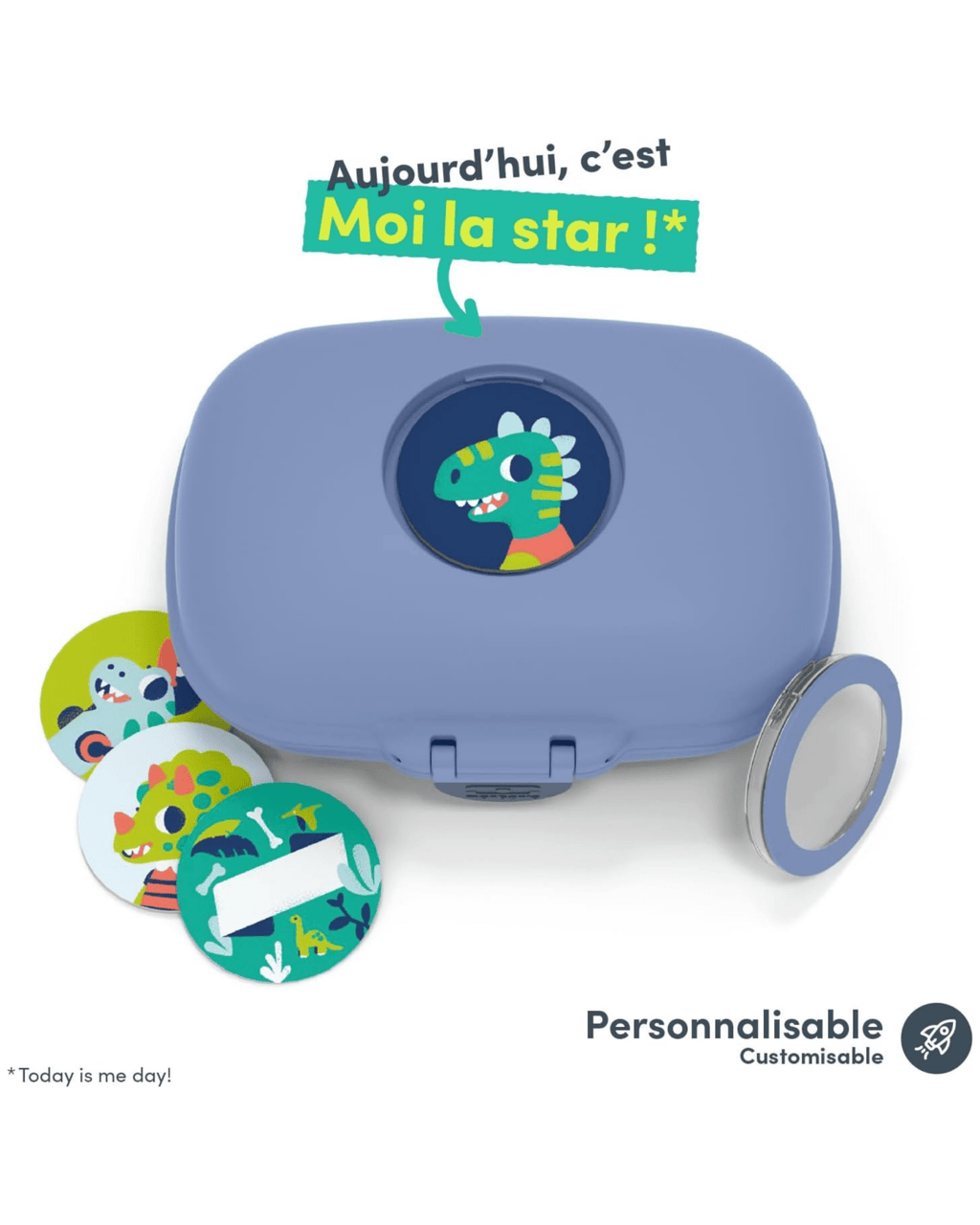 Boite à gouter enfant gram bleu infinity - monbento