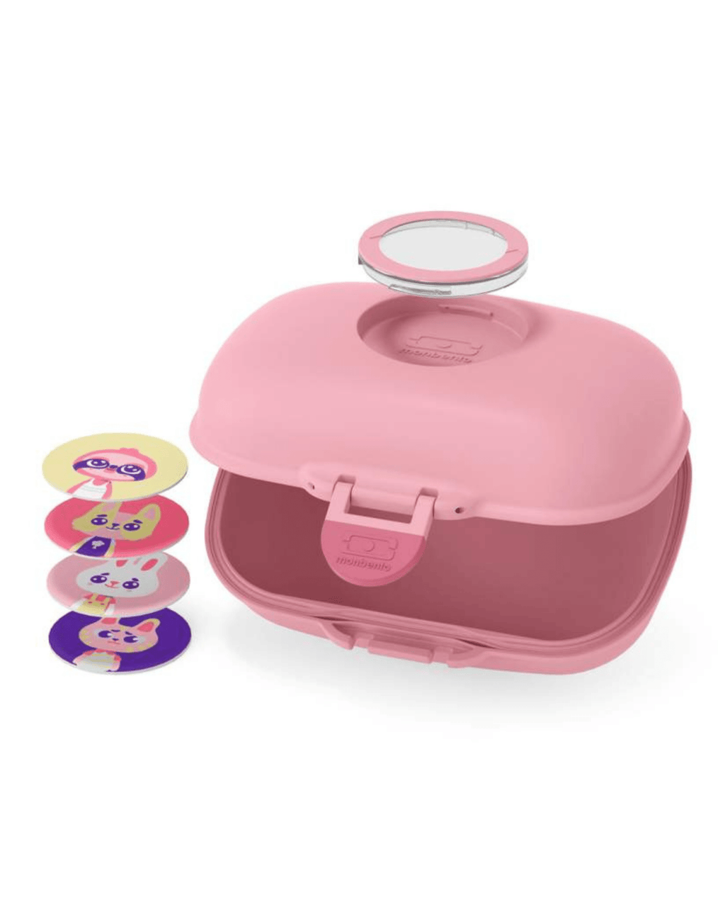 Boite à gouter enfant gram rose blush - monbento