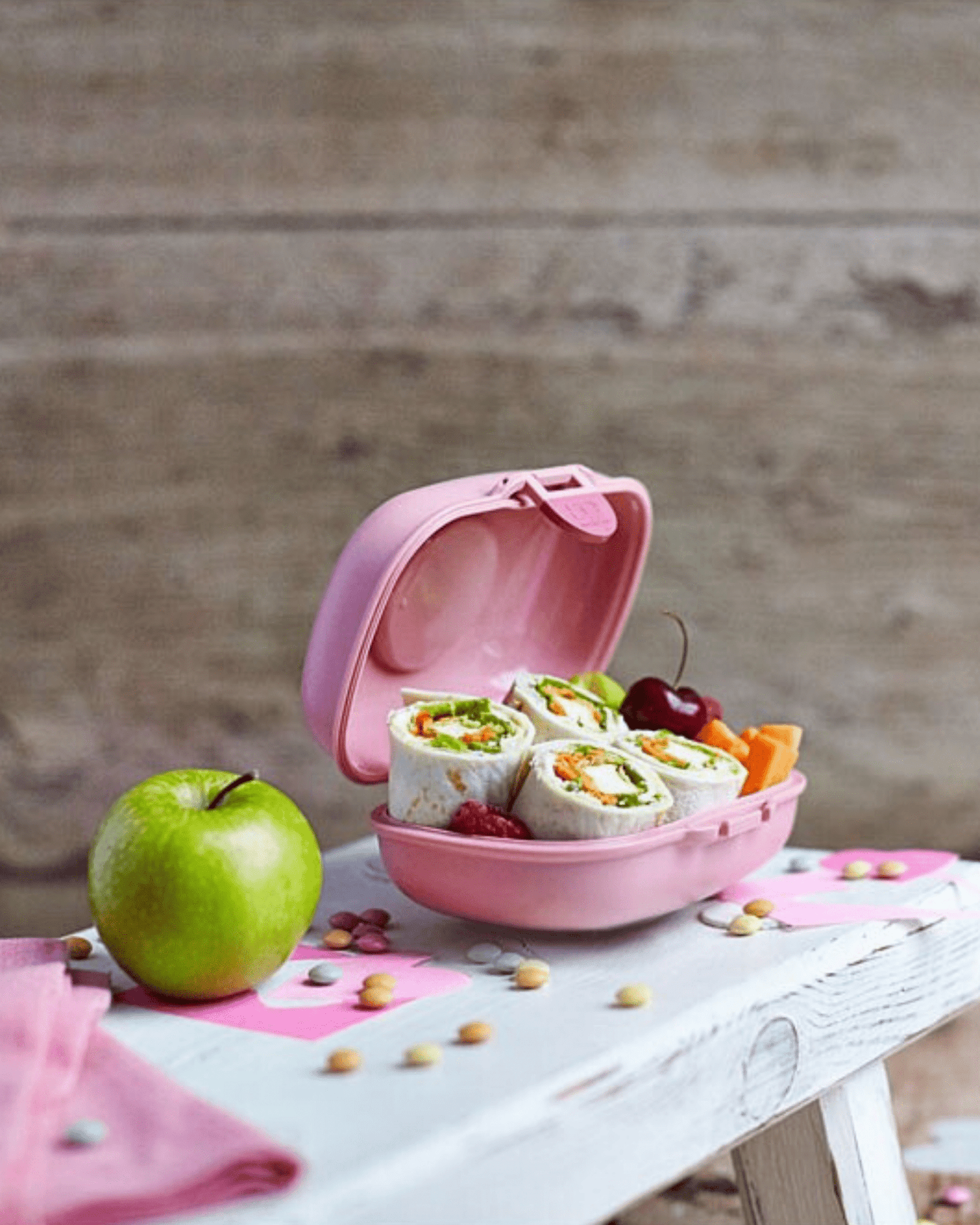BOITE À GOUTER ENFANT Gram rose blush - Monbento - Lili Margaret