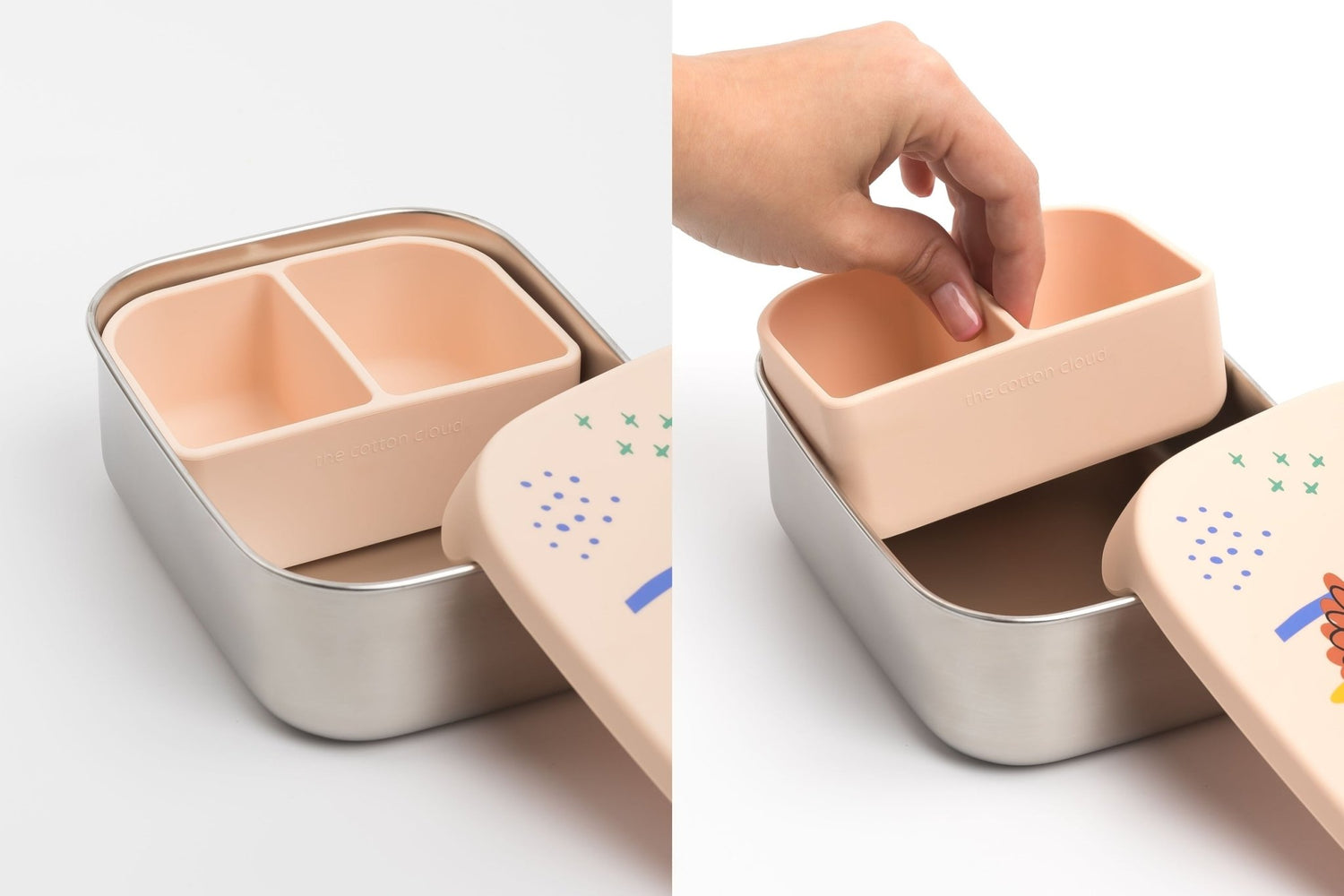 BOÎTE À LUNCH EN ACIER INOXYDABLE POUR BÉBÉ ET ENFANT – TINY BITS | The Cotton Cloud - Lili Margaret