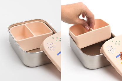 BOÎTE À LUNCH EN ACIER INOXYDABLE POUR BÉBÉ ET ENFANT – TINY BITS | The Cotton Cloud - Lili Margaret