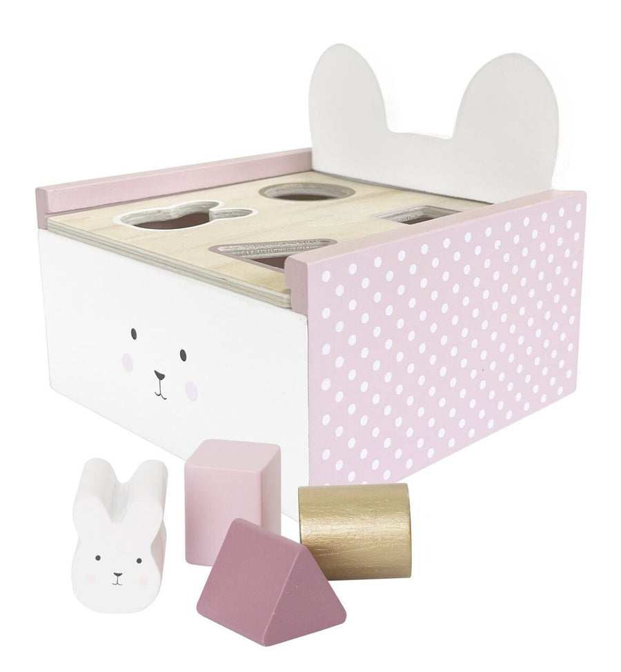 Boîte d'éveil bois lapin