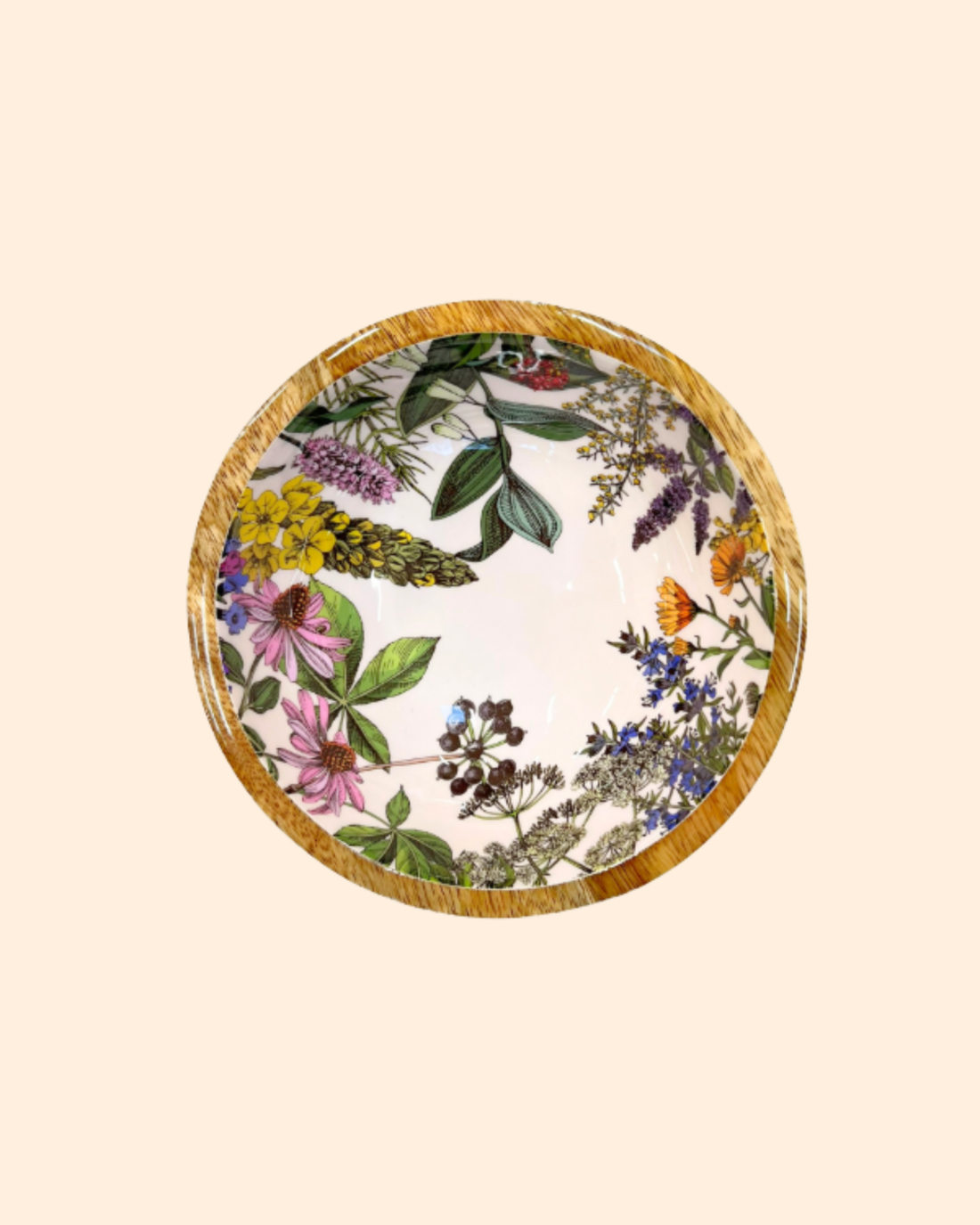 Bol en bois fleurs sauvages - by room