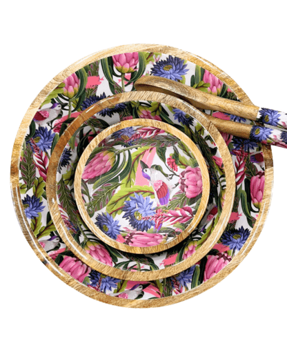 Bol en bois fleurs tropicales - by room - Lili Margaret