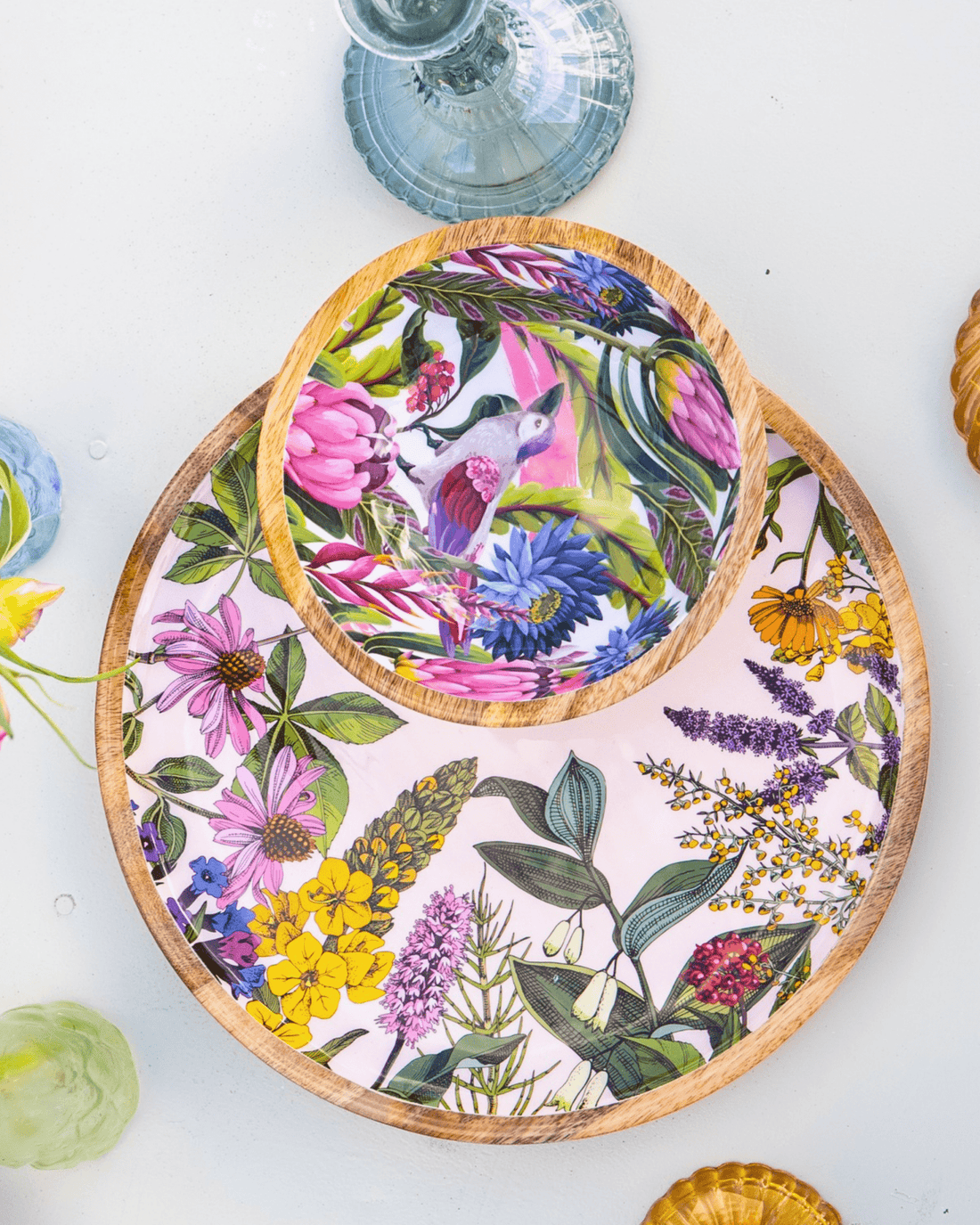 Bol en bois fleurs tropicales - by room - Lili Margaret
