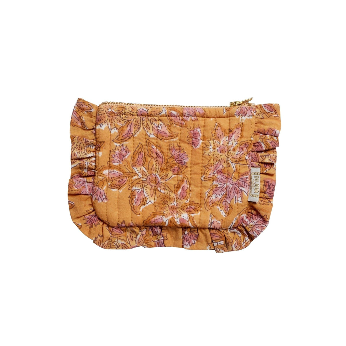 Petite pochette à volants matelassée Arya Tandoori - Bonheur du Jour
