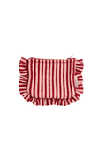 Petite pochette à volants matelassée Rayures Grenat-Bonheur du Jour-Pochette