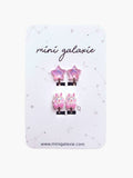 Boucles d'oreilles clips pour enfant la vie en rose - mini galaxie