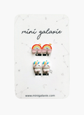 Boucles d'oreilles clips pour enfant licornes et arc en ciel 🌈