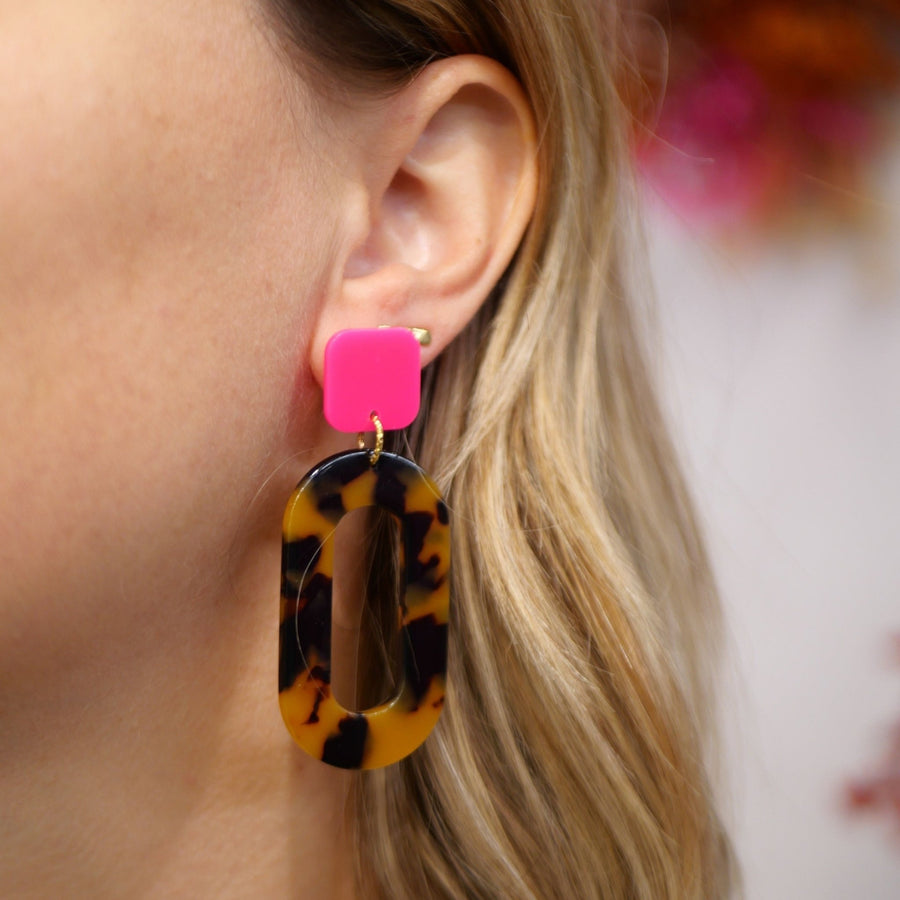 Boucles d'oreilles écaille femme mina