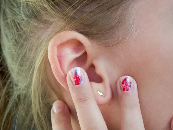 Boucles d’oreilles enfant éclairs doré - adorabili paris