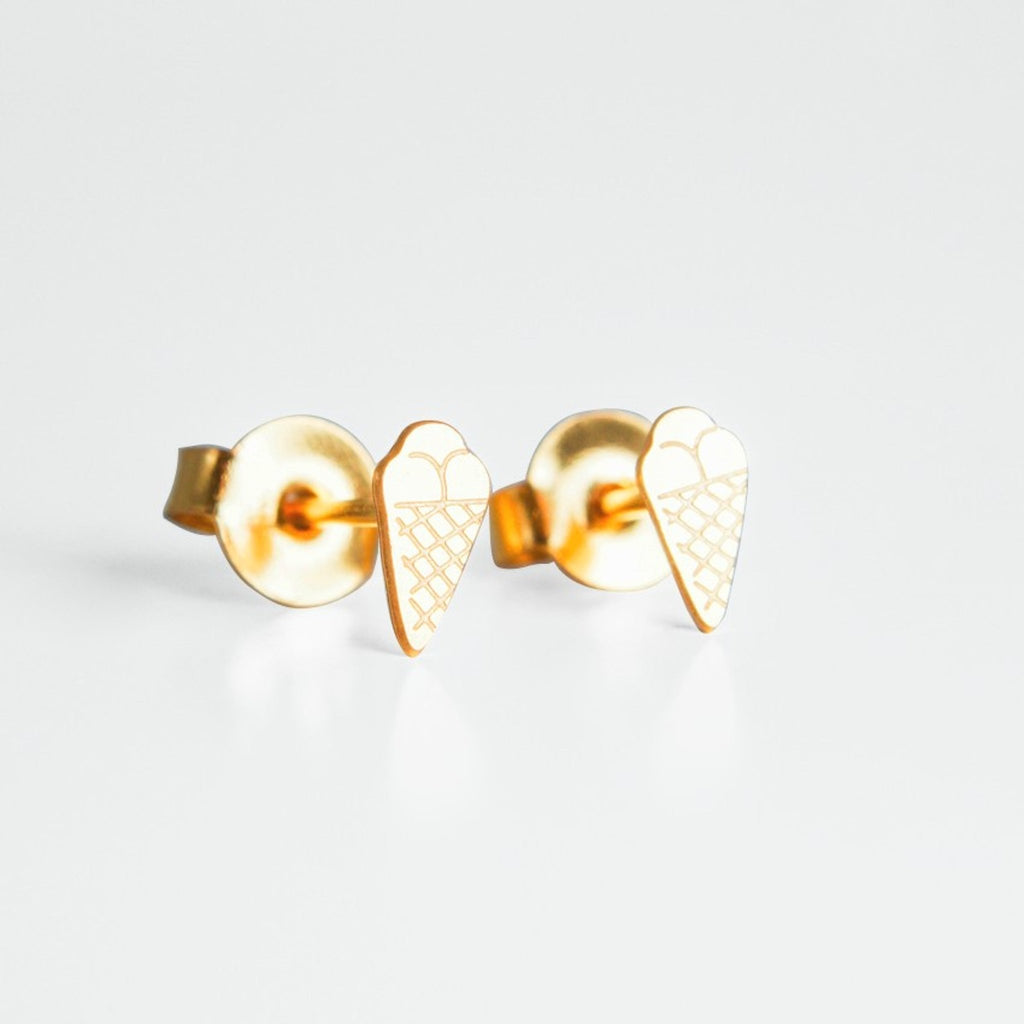 Boucles d’oreilles enfant glaces doré - adorabili paris