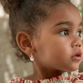 Boucles d'oreilles enfant nacre naturelle sequin les chanceuses - emma'bulle