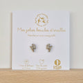 Boucles d'oreilles enfant pailletées éclairs argenté – les petites hirondelles