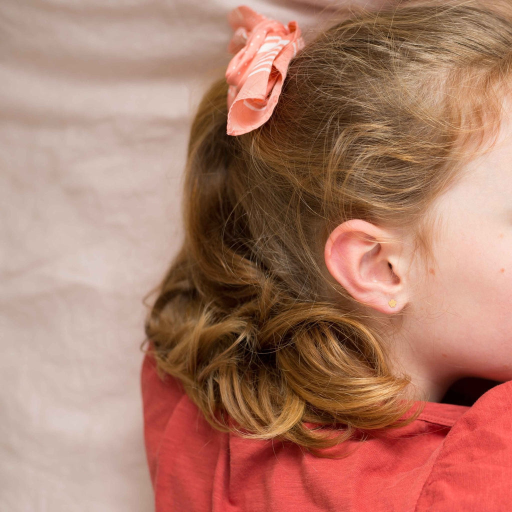 Boucles d’oreilles enfant sakura doré - adorabili paris