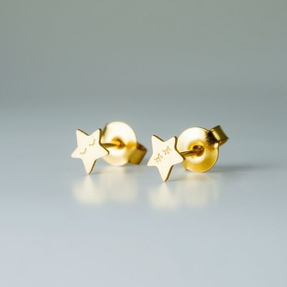 Boucles d’oreilles enfant étoiles doré - adorabili paris