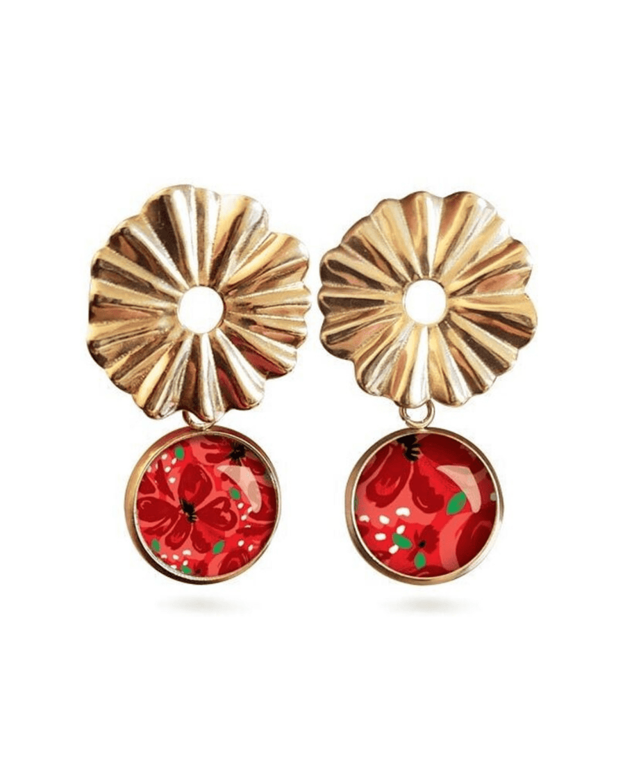 Boucles d'oreilles Flora "Flamenco"