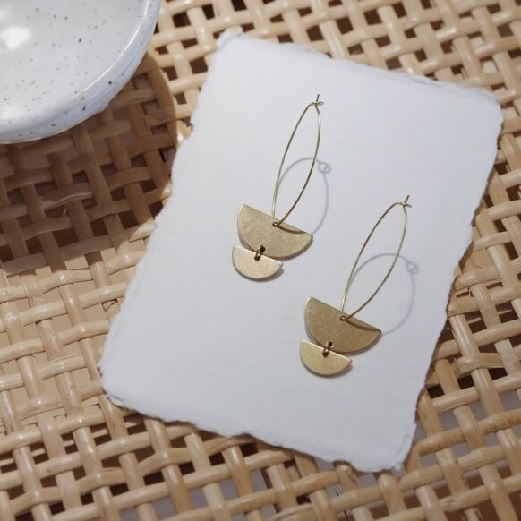 Boucles d'oreilles laiton "chloé"