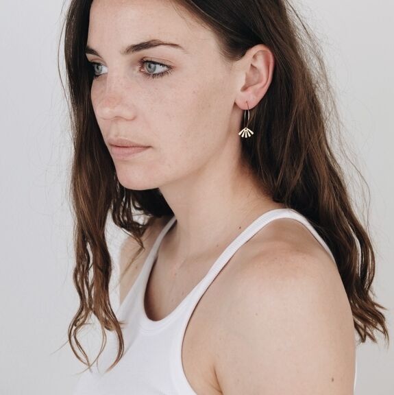 Boucles d'oreilles laiton "louise"