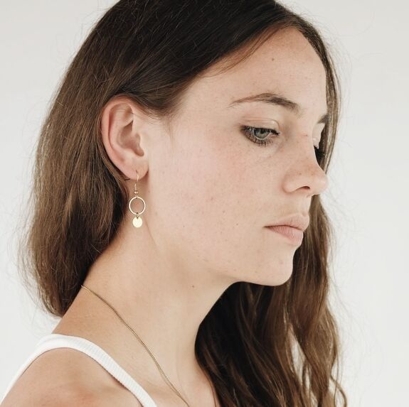 Boucles d'oreilles laiton "luva"