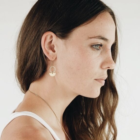 Boucles d'oreilles laiton "roxane"