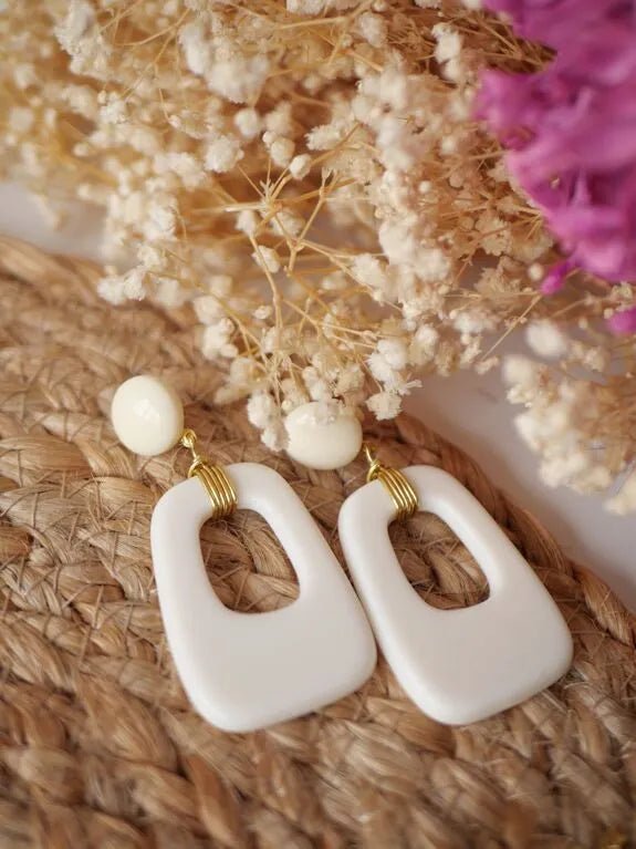Boucles d'oreilles pendantes "carla" - azeria création