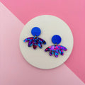 Boucles d'oreilles pendantes colorées "arlette" - studio annette
