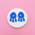 Boucles d'oreilles pendantes colorées "mariette" - studio annette
